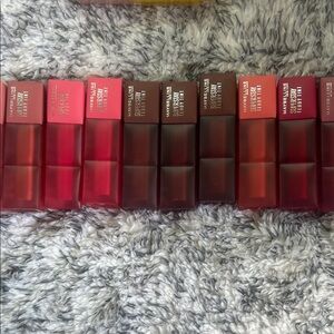 Maybelline super stay teddy tint. Lot of 10. New. Retail for 10 each.